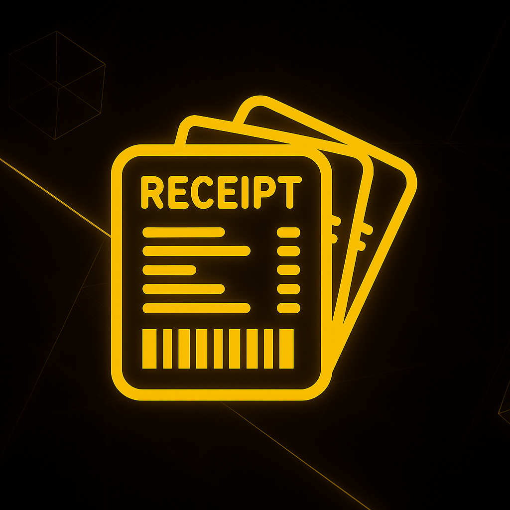 All Physical Receipt Templates